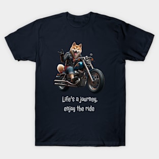 A dog's life is a journey, enjoy the ride T-Shirt